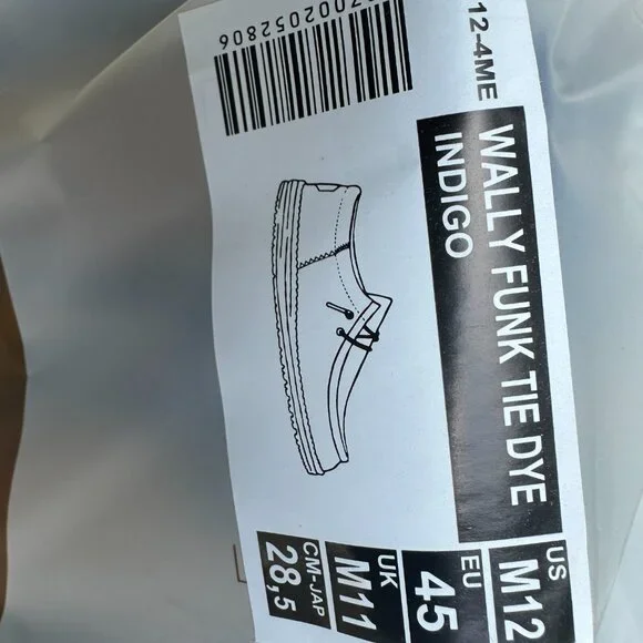 HEY DUDE WALLY FUNK TIE DYE INDIGO 12 - Picture 2 of 5